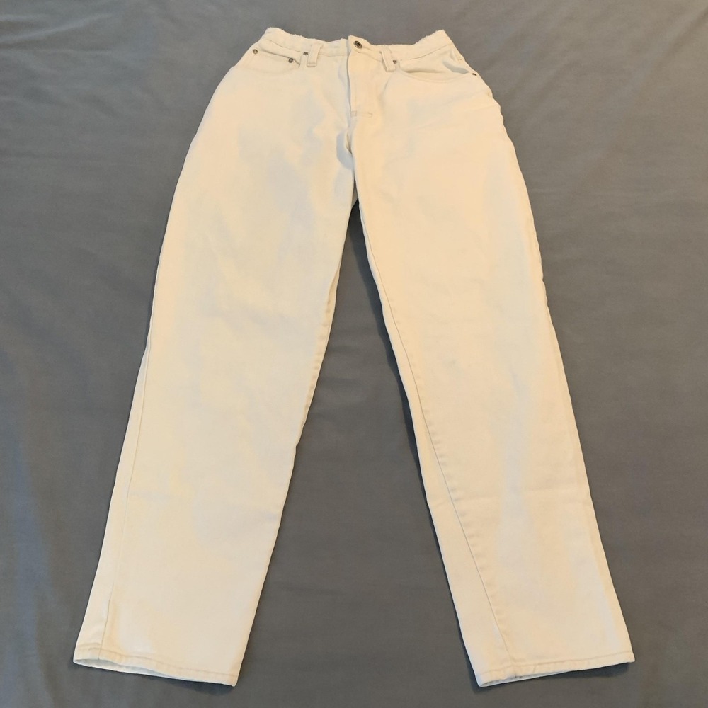 Vintage‎ Unionbay Jeans Juniors 11 White High Rise Straight Classic Denim 90s